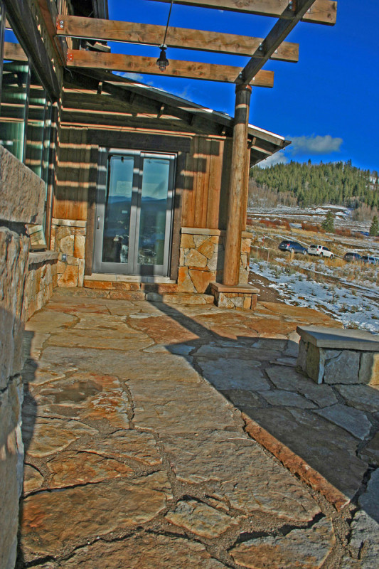 Natural Patio Stone and Natural Full Thickness Veneer for home patio in Silverthorne.